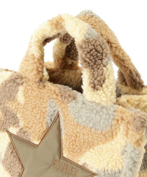AVIREX（アヴィレックス）の「≪直営店限定≫BOA STAR MINI TOTE BAG/ ボアスターミニトートバッグ（トートバッグ・レディース・ブラック/ベージュ系その他/チャコール/ホワイト系2/カーキ系2・F）」の19枚目の写真