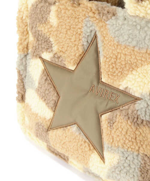 AVIREX（アヴィレックス）の「≪直営店限定≫BOA STAR MINI TOTE BAG/ ボアスターミニトートバッグ（トートバッグ・レディース・ブラック/ベージュ系その他/チャコール/ホワイト系2/カーキ系2・F）」の20枚目の写真