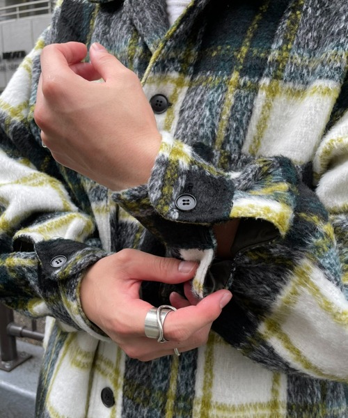 CIAOPANIC(チャオパニック)の「モヘアシャツジャケット(その他アウター・メンズ・レッド/グリーン・MEDIUM/LARGE)」の18枚目の写真