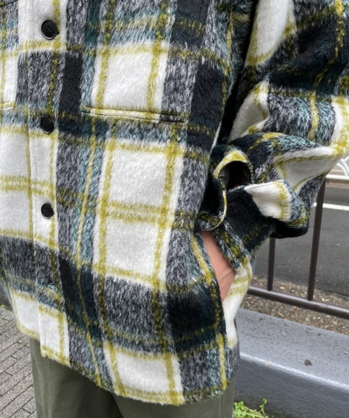 CIAOPANIC(チャオパニック)の「モヘアシャツジャケット(その他アウター・メンズ・レッド/グリーン・MEDIUM/LARGE)」の17枚目の写真