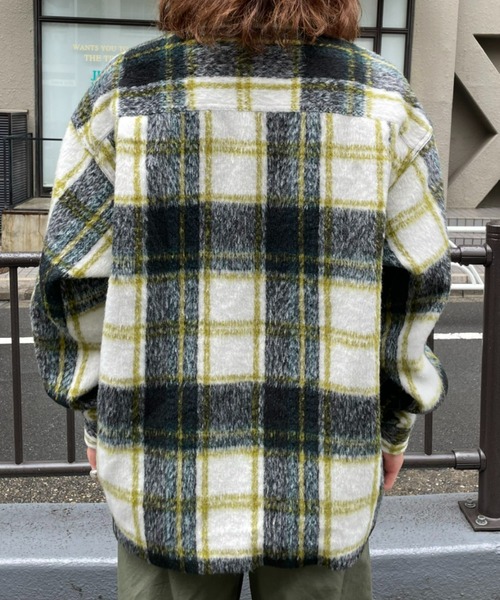 CIAOPANIC(チャオパニック)の「モヘアシャツジャケット(その他アウター・メンズ・レッド/グリーン・MEDIUM/LARGE)」の11枚目の写真