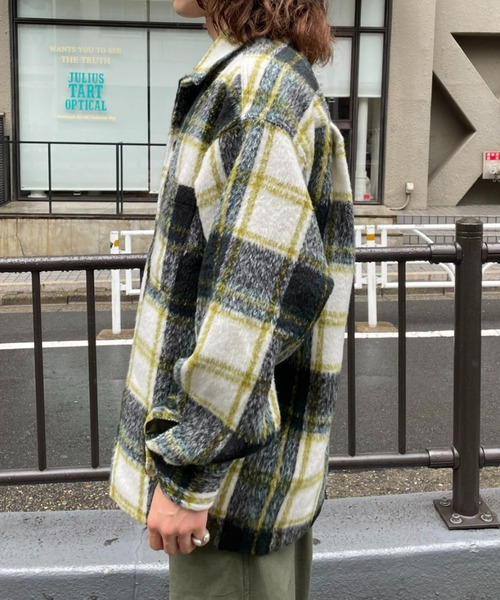 CIAOPANIC(チャオパニック)の「モヘアシャツジャケット(その他アウター・メンズ・レッド/グリーン・MEDIUM/LARGE)」の10枚目の写真