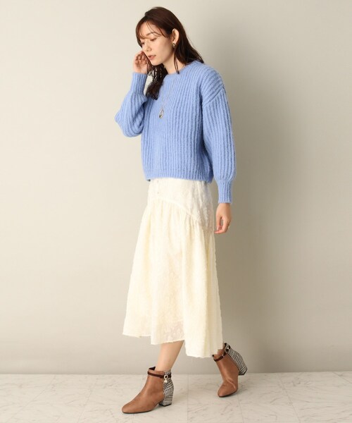ITS'DEMO(イッツデモ)の「【38・40サイズアリ/アンクルベルト取り外しOK/2wey/太めローヒールで安定感アリ】異素材コンビブーツ(ブーツ・レディース・ブラック系1/ブラック/ベージュ系1・38/40)」の18枚目の写真
