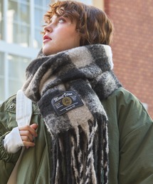 MONO-MART LADY'S(モノマートレディース)のボリュームマルチチェック柄マフラー(マフラー)