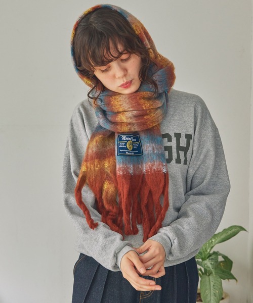 MONO-MART（モノマート）の「ボリュームマルチチェック柄マフラー