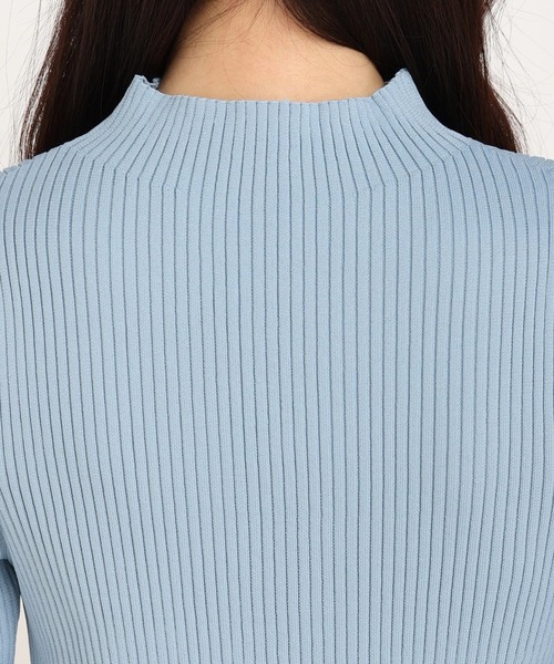 STRAWBERRY-FIELDS（ストロベリーフィールズ）の「シエナポリー　ニット・セーター（ニット/セーター・レディース・ブルー/ブラック/オフホワイト/ピンク/ネイビー・2）」の10枚目の写真