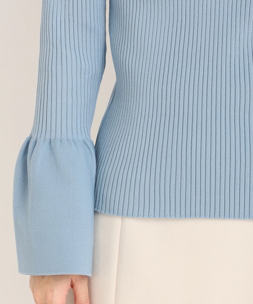 STRAWBERRY-FIELDS（ストロベリーフィールズ）の「シエナポリー　ニット・セーター（ニット/セーター・レディース・ブルー/ブラック/オフホワイト/ピンク/ネイビー・2）」の12枚目の写真