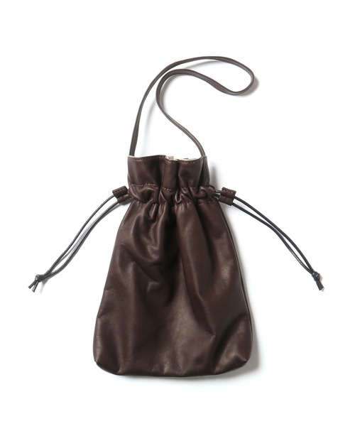 MR.OLIVE 巾着バッグ MR.OLIVE E.O.I / WATER PROOF LIGHT LEATHER / DRAWSTRING BAG