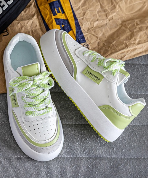 aimoha（アイモハ）の「ローカット厚底シューズ　スケートシューズ（スニーカー・メンズ・ブラック/ブルー/グリーン・25.0cm/24.5cm/27.0cm/25.5cm/26.5cm/26.0cm）」の15枚目の写真