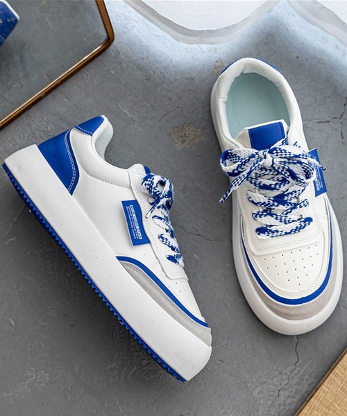 aimoha（アイモハ）の「ローカット厚底シューズ　スケートシューズ（スニーカー・メンズ・ブラック/ブルー/グリーン・25.0cm/24.5cm/27.0cm/25.5cm/26.5cm/26.0cm）」の10枚目の写真