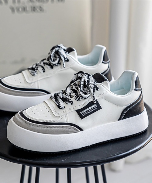 aimoha（アイモハ）の「ローカット厚底シューズ　スケートシューズ（スニーカー・メンズ・ブラック/ブルー/グリーン・25.0cm/24.5cm/27.0cm/25.5cm/26.5cm/26.0cm）」の16枚目の写真