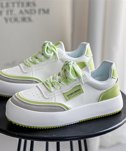 aimoha（アイモハ）の「ローカット厚底シューズ　スケートシューズ（スニーカー・メンズ・ブラック/ブルー/グリーン・25.0cm/24.5cm/27.0cm/25.5cm/26.5cm/26.0cm）」の14枚目の写真