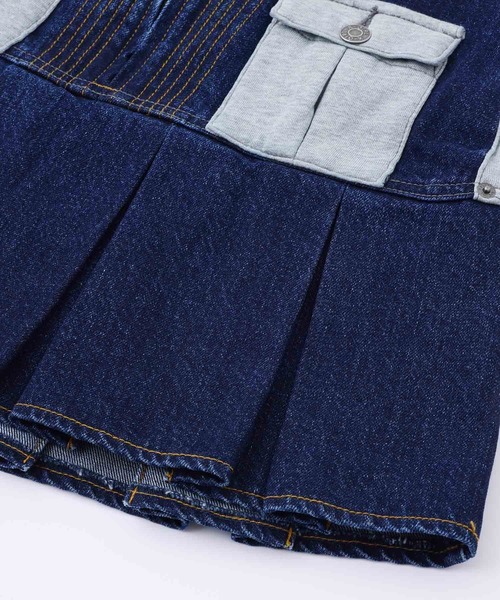 X-girl（エックスガール）の「JERSEY WOVEN MINI SKIRT（スカート・レディース・インディゴブルー/ベージュ/ブラック・XS/M/S）」の20枚目の写真