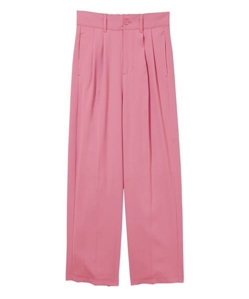 GeeRA（ジーラ）の「ハイウエストスラックスパンツ（スラックス・レディース・ピンク/ブラック/グレー/ブルー・SMALL/MEDIUM/LARGE/X-LARGE）」の6枚目の写真