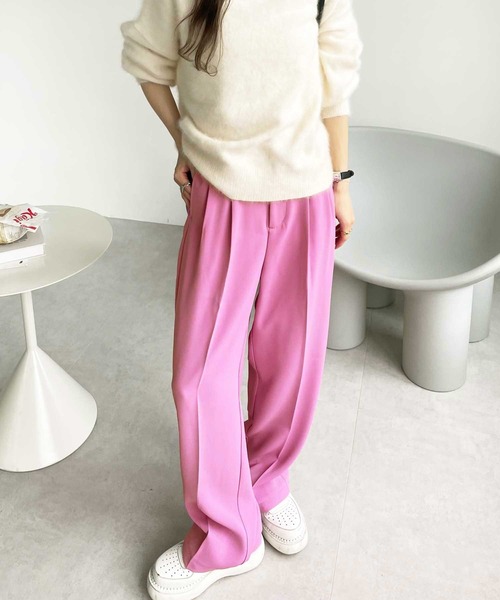 GeeRA(ジーラ)の「ハイウエストスラックスパンツ(スラックス・レディース・ピンク/ブラック/グレー/ブルー・SMALL/MEDIUM/LARGE/X-LARGE)」の20枚目の写真