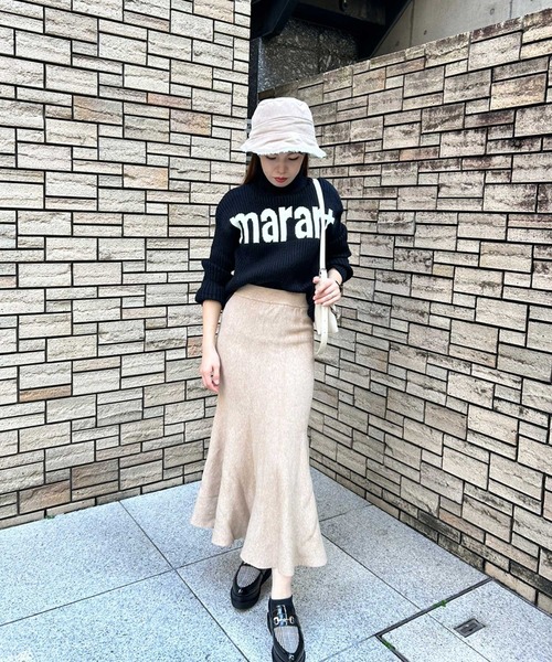 SPIGA（スピーガ）の「ニットロングマーメイドスカート（スカート・レディース・ブラック/グレー/ベージュ・FREE）」の21枚目の写真