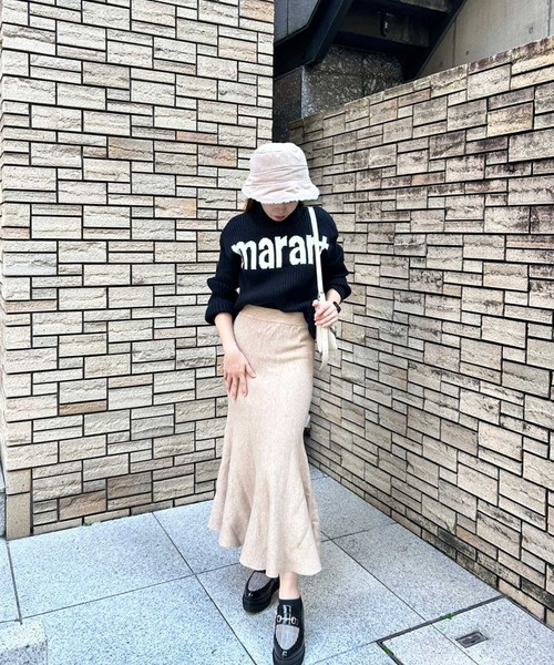 SPIGA（スピーガ）の「ニットロングマーメイドスカート（スカート・レディース・ブラック/グレー/ベージュ・FREE）」の20枚目の写真