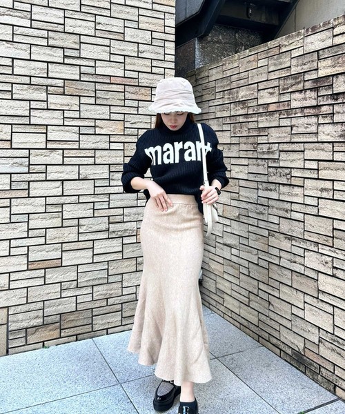 SPIGA（スピーガ）の「ニットロングマーメイドスカート（スカート・レディース・ブラック/グレー/ベージュ・FREE）」の18枚目の写真