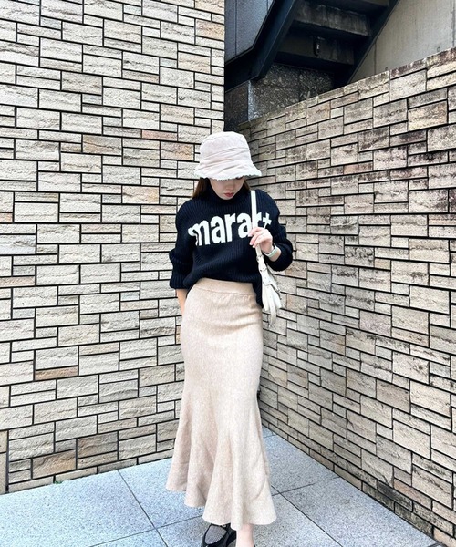 SPIGA（スピーガ）の「ニットロングマーメイドスカート（スカート・レディース・ブラック/グレー/ベージュ・FREE）」の14枚目の写真