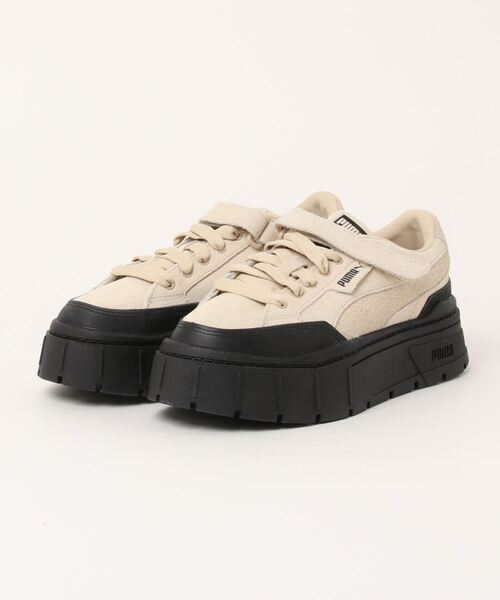 emmi(エミ)の「【PUMA】Mayze Stack blocked(スニーカー・レディース・ベージュ・23cm/23.5cm/24cm/24.5cm)」の1枚目の写真