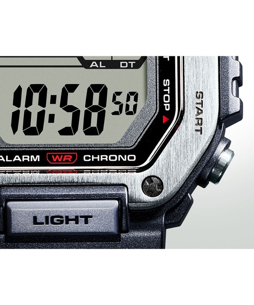 CASIO(カシオ)の「CASIO Collection / MWD-110H-1AJF(デジタル腕時計・メンズ・ブラック×シルバー・FREE)」の2枚目の写真
