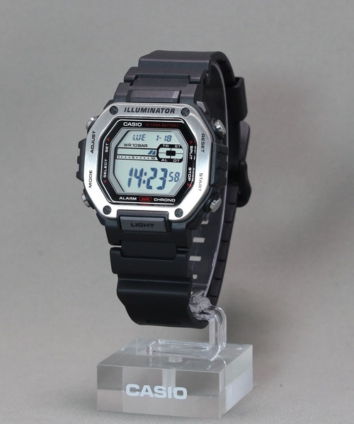 CASIO(カシオ)の「CASIO Collection / MWD-110H-1AJF(デジタル腕時計・メンズ・ブラック×シルバー・FREE)」の5枚目の写真