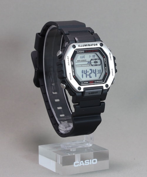 CASIO(カシオ)の「CASIO Collection / MWD-110H-1AJF(デジタル腕時計・メンズ・ブラック×シルバー・FREE)」の6枚目の写真