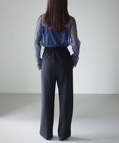 cheriella（シェリエラ）の「【cheriella】WEB限定フィンガーホールマーブルハイネックシアートップス長袖（Tシャツ/カットソー・レディース・ブラック/グレイッシュベージュ/ブルー/カーキ/グレー系その他/グレー/ブルーグリーン/ワイン・M）」の11枚目の写真