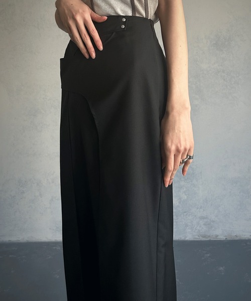 &g'aime（アンジェム）の「【&g’aime】カーブレイヤードスカート（スカート・レディース・ブルー/ブラック・FREE）」の16枚目の写真