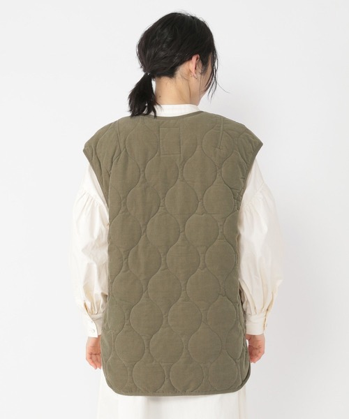 セール】コーデュロイ中綿キルトベスト（ベスト）｜studio CLIP
