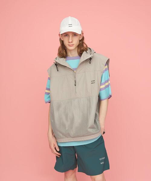 CITEN（シテン）の「＜CITEN＞マルチポケット フード ベスト（ベスト・メンズ・ブラック/グレー・FREE）」の8枚目の写真