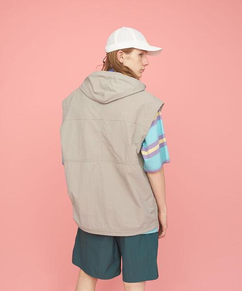 CITEN（シテン）の「＜CITEN＞マルチポケット フード ベスト（ベスト・メンズ・ブラック/グレー・FREE）」の10枚目の写真