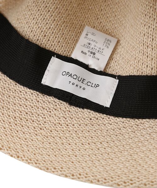 OPAQUE.CLIP（オペークドットクリップ）の「◆編み柄バケハ（ハット・レディース・アイボリー/ブラック・00）」の19枚目の写真