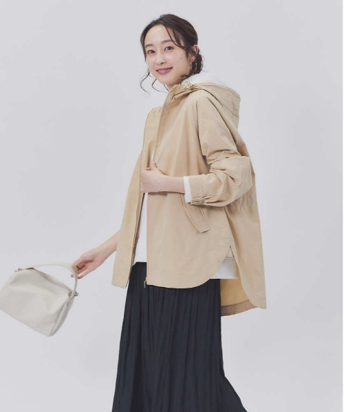 HONEYSUCKLE ROSE（ハニーサックルローズ）の「【HONEYSUCKLE ROSE】撥水マウンテンパーカー（マウンテンパーカー・レディース・ベージュ/ブラック/カーキブラウン・M/L）」の3枚目の写真