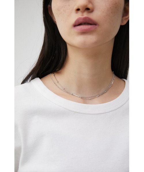 AZUL by moussy（アズールバイマウジー）の「DOT CHAIN COMBI NECKLACE/ドットチェーンコンビネックレス（ネックレス・レディース・シルバー/ゴールド系その他・FREE）」の12枚目の写真