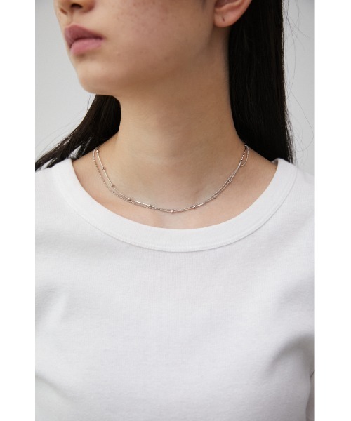 AZUL by moussy（アズールバイマウジー）の「DOT CHAIN COMBI NECKLACE/ドットチェーンコンビネックレス（ネックレス・レディース・シルバー/ゴールド系その他・FREE）」の10枚目の写真