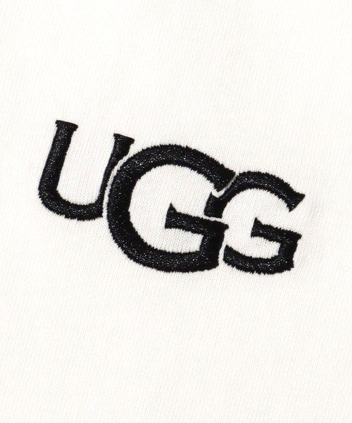 UGG（アグ）の「UGG@mos ロゴ刺繍 Tシャツ / アグ ロゴシシュウ ティシャツ（Tシャツ/カットソー・レディース・ホワイト/ブラック/ブルー・M/L/XL）」の18枚目の写真