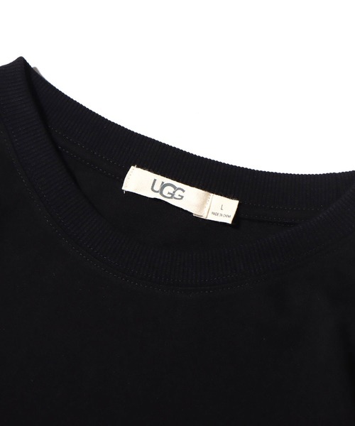 UGG（アグ）の「UGG@mos ロゴ刺繍 Tシャツ / アグ ロゴシシュウ ティシャツ（Tシャツ/カットソー・レディース・ホワイト/ブラック/ブルー・M/L/XL）」の9枚目の写真