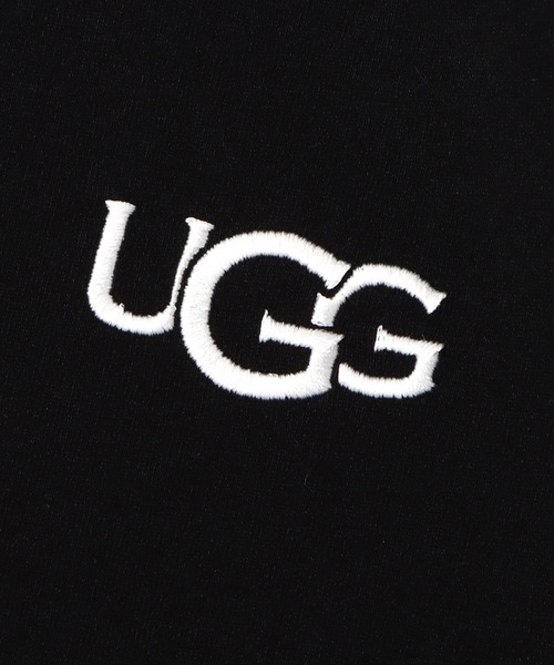 UGG（アグ）の「UGG@mos ロゴ刺繍 Tシャツ / アグ ロゴシシュウ ティシャツ（Tシャツ/カットソー・レディース・ホワイト/ブラック/ブルー・M/L/XL）」の17枚目の写真
