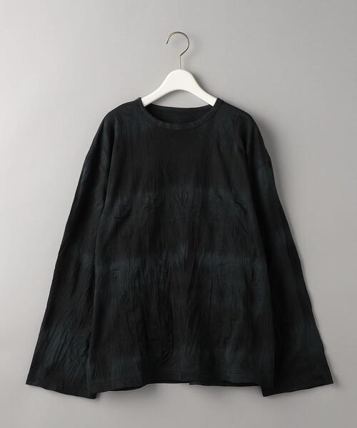 BEAUTY&YOUTH UNITED ARROWS（ビューティーアンドユースユナイテッドアローズ）の「コットンブレンド タイダイ ロングスリーブ Tシャツ（Tシャツ/カットソー・レディース・ライラック/ブラック・FREE）」の2枚目の写真