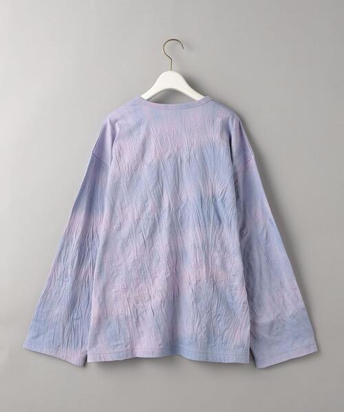 BEAUTY&YOUTH UNITED ARROWS（ビューティーアンドユースユナイテッドアローズ）の「コットンブレンド タイダイ ロングスリーブ Tシャツ（Tシャツ/カットソー・レディース・ライラック/ブラック・FREE）」の3枚目の写真