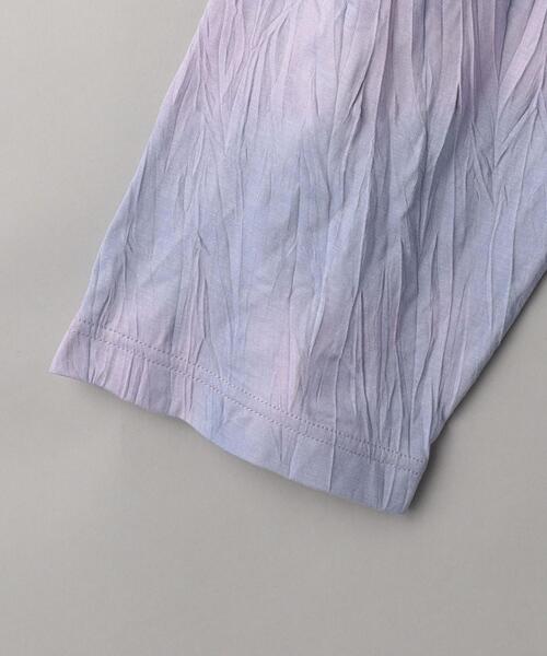 BEAUTY&YOUTH UNITED ARROWS（ビューティーアンドユースユナイテッドアローズ）の「コットンブレンド タイダイ ロングスリーブ Tシャツ（Tシャツ/カットソー・レディース・ライラック/ブラック・FREE）」の5枚目の写真