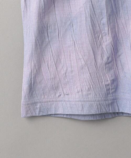 BEAUTY&YOUTH UNITED ARROWS（ビューティーアンドユースユナイテッドアローズ）の「コットンブレンド タイダイ ロングスリーブ Tシャツ（Tシャツ/カットソー・レディース・ライラック/ブラック・FREE）」の6枚目の写真