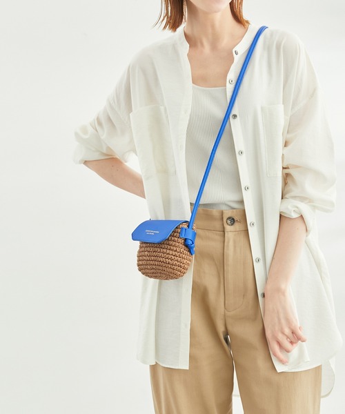 ROPE' PICNIC（ロペピクニック）の「カラーフラップペーパーマイクロミニショルダーバッグ（ショルダーバッグ・レディース・オレンジ/キナリ/ブルー/ブラック・FREE）」の12枚目の写真