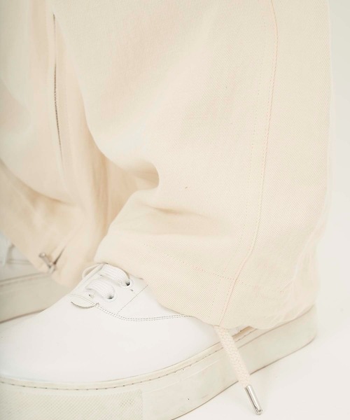 KIIT（キート）の「【KIIT/キート】MILITARY PANTS（カーゴパンツ・メンズ・アイボリー・1）」の13枚目の写真