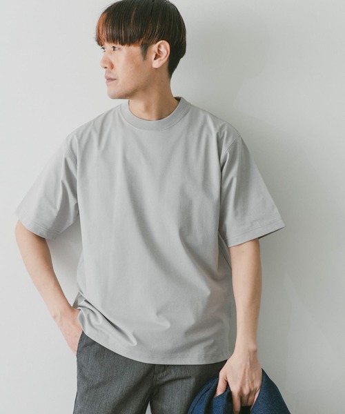 URBAN RESEARCH DOORS（アーバンリサーチドアーズ）の「『Sサイズ/WEB限定』『吸水速乾』『接触冷感』『イージーケア』クイックドライ ショートスリーブT（Tシャツ/カットソー・メンズ・ブラック/カーキ/ブラウン/ライトグレー/ホワイト/ネイビー/モカ/ブルー・SMALL/MEDIUM/LARGE/X-LARGE）」の21枚目の写真