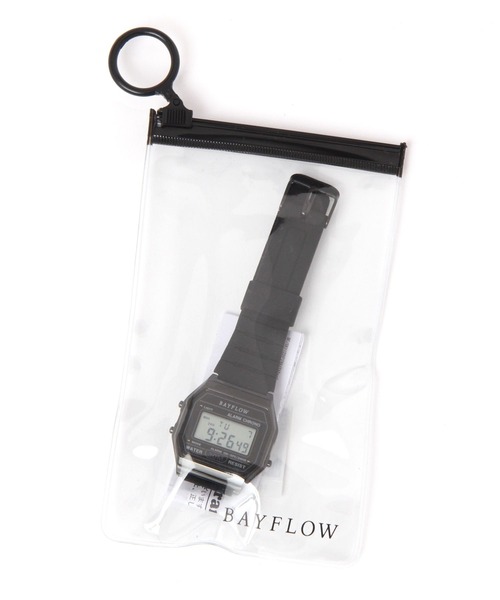 BAYFLOW（ベイフロー）の「デジタルラバーウォッチ（デジタル腕時計・レディース・ブラック/オフホワイト・FREE）」の12枚目の写真
