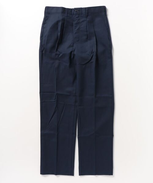 UNIVERSAL OVERALL（ユニバーサルオーバーオール）の「【UNIVERSAL OVERALL】PLEATED WORK PANTS（スラックス・レディース・ネイビー/チャコールグレー/カーキ/ブラック・32inch/34inch/36inch/30inch）」の4枚目の写真