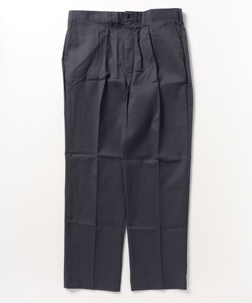 UNIVERSAL OVERALL（ユニバーサルオーバーオール）の「【UNIVERSAL OVERALL】PLEATED WORK PANTS（スラックス・レディース・ネイビー/チャコールグレー/カーキ/ブラック・32inch/34inch/36inch/30inch）」の3枚目の写真