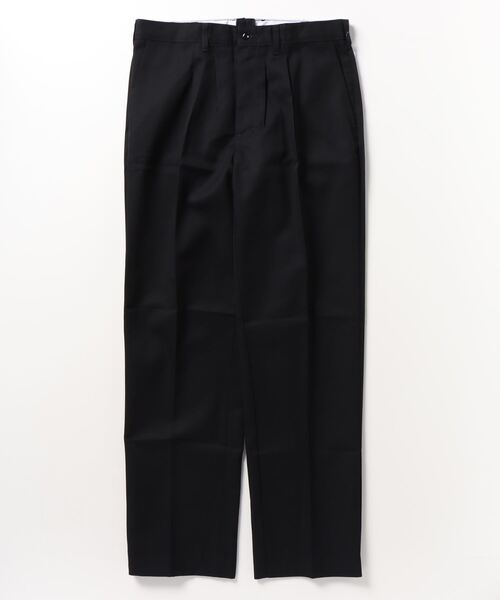 UNIVERSAL OVERALL（ユニバーサルオーバーオール）の「【UNIVERSAL OVERALL】PLEATED WORK PANTS（スラックス・レディース・ネイビー/チャコールグレー/カーキ/ブラック・32inch/34inch/36inch/30inch）」の2枚目の写真
